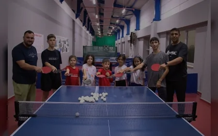 Düzce Belediyesi Spor Akademisi miniklerden milli takıma, masa tenisinde 1. lig hedefine odaklandı