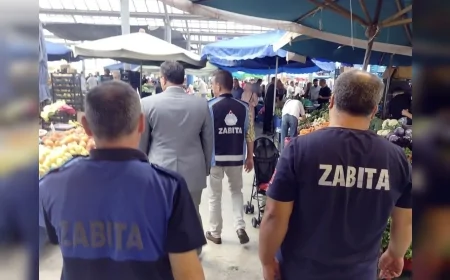 Yalova Belediyesi pazar yerinde fatura ve belge denetimi yaptı, belgesiz satışa izin verilmeyecek