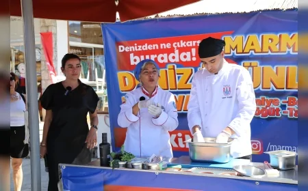 Marmaris’te Türkiye’nin İlk Deniz Ürünleri Festivali Renkli Etkinliklerle Başladı