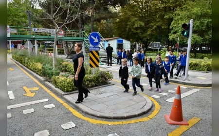 Ankara Büyükşehir Belediyesi’nden çocuklara trafik bilinci için uygulamalı eğitim