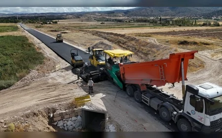 Eskişehir Mihalıççık’ta kırsal yol ağı genişletiliyor, 5 kilometrelik asfalt kaplama tamamlanıyor