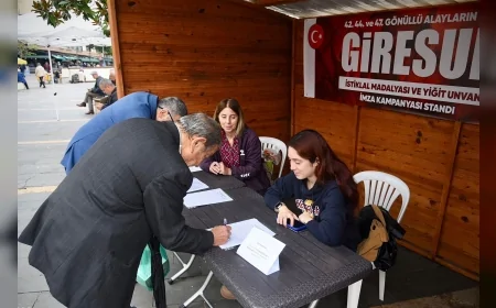 Giresun’a İstiklal Madalyası ve ‘Yiğit’ unvanı için başlatılan imza kampanyası büyüyor