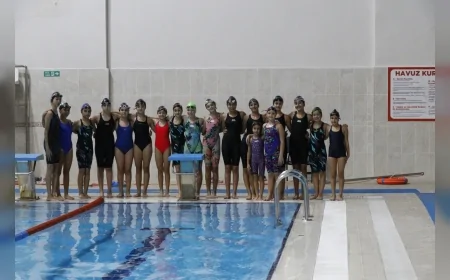 Düzce Belediyesi Spor Akademisi Yüzme Takımı Milli Takım seçmelerine hazırlanıyor