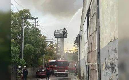 Bornova’da depo yangını: Çatısı çöken binada alevler 90 dakikada kontrol altına alındı