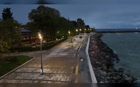 Ordu Büyükşehir Belediyesi Fatsa Atatürk Parkı’nı Baştan Yeniliyor: Modern Aydınlatmalarla Park Işıltılı Bir Görünüme Kavuştu