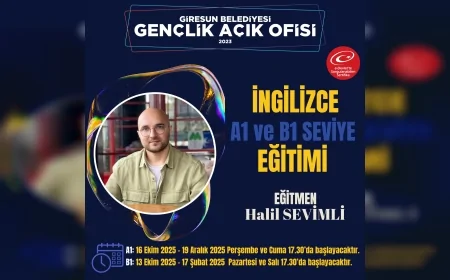 Giresun Belediyesi’nden gençlere ücretsiz A1 ve B1 seviye İngilizce eğitimi fırsatı
