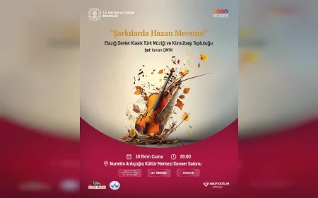 Elazığ Devlet Klasik Türk Müziği Topluluğu’ndan “Şarkılarda Hazan Mevsimi” Konseri