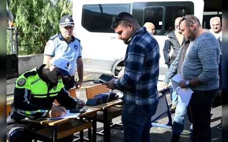 Kuşadası’nda okul servislerine sıkı denetim: Güvenli ulaşım için ekipler sahada