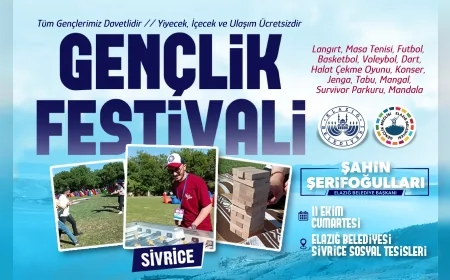Elazığ Belediyesi Gençlik Meclisi Sivrice’de Ücretsiz Gençlik Festivali Düzenliyor