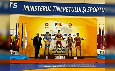 Bursa Büyükşehir Belediyesporlu güreşçiler Balkan Şampiyonası’ndan 2 madalya ile döndü