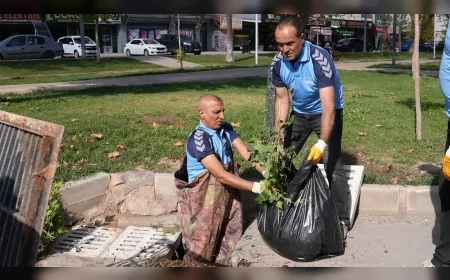 Elazığ Belediyesi kış öncesi yağmur suyu ızgaralarında kapsamlı temizlik çalışması başlattı