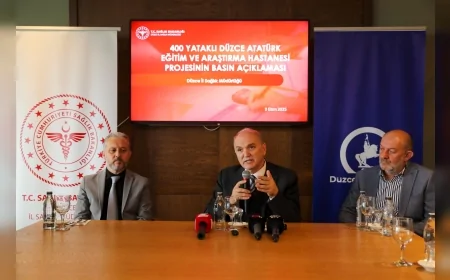 Düzce’de 400 Yataklı Eğitim ve Araştırma Hastanesi Projesi Başlıyor: İhale Süreci Tamamlandı