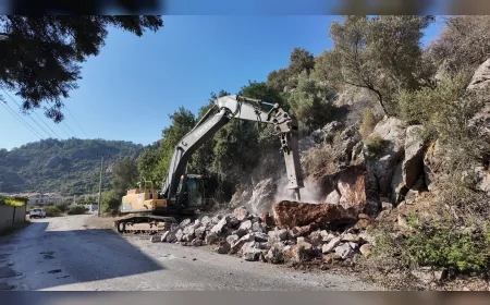 Marmaris’te 8 kırsal mahallede 40 kilometrelik yol yenilendi, ulaşım ağı güçlendirildi