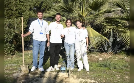 8 Ülkeden Gelen Gençler Kuşadası’nda Barış ve Kardeşlik İçin Zeytin Ağacı Dikti