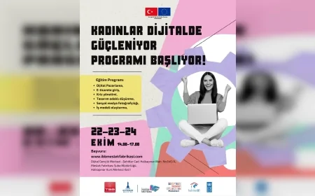 İzmir’de “Kadınlar Dijitalde Güçleniyor” Programı Başlıyor: E-Ticaretten Tasarıma Ücretsiz Eğitim Fırsatı