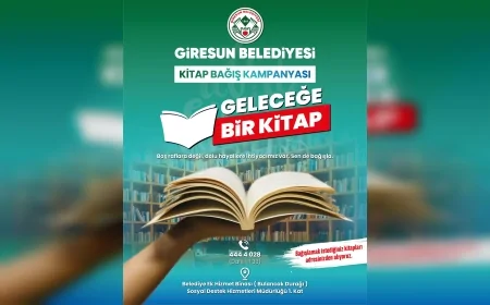 Giresun Belediyesi’nden anlamlı kampanya: “Kitabını paylaş, geleceğe ışık ol”