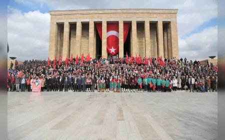 Başkan Mesut Özarslan ve binlerce Keçiörenli, Ankara’nın başkent oluşunun 102. yılında Anıtkabir’de Ata’nın huzurunda