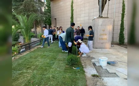 Ege Üniversitesi öğrencilerinden İzmir Adliyesine peyzaj desteğiyle kurumlar arası dayanışma örneği