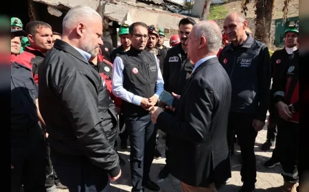 Menemen’de binlerce personelin katıldığı dev deprem tatbikatı gerçekleştirildi