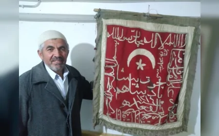 Recep Akman: “Dedem savaş sancağını 1894 tarihli olarak cepheden getirmiş”