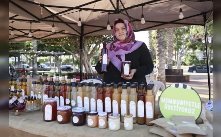 Kadın Üreticilerin El Emeği Ürünleri Mersin’de ‘Hasat Pazarı’nda Vatandaşla Buluşuyor