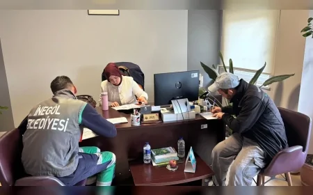 İnegöl Belediyesi personeline mobil sigara bırakma polikliniği desteği