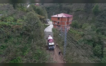 Ordu Büyükşehir Belediyesi, Fatsa ile Gürgentepe’yi Birbirine Bağlayan Beton Yol Çalışmasını Tamamlıyor