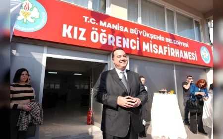Manisa’da 79 Kişilik Kız Öğrenci Misafirhanesi Hizmete Açıldı