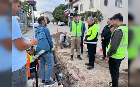 İzmir Büyükşehir Belediyesi’nden Sarnıç’a 205 Milyon Liralık Dev İçme Suyu Yatırımı Hızla İlerliyor
