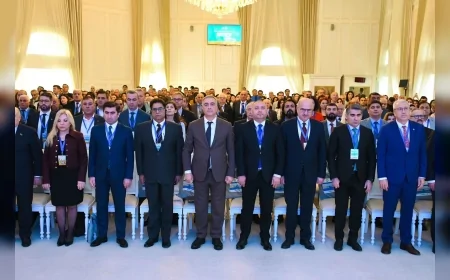 Ege Üniversitesi Heyeti Azerbaycan’daki “5. Uluslararası Tarım ve Gıda Teknolojileri Araştırmaları Konferansı”nda: Prof. Dr. Necdet Budak “Günümüzde Tarım Stratejik Bir Sektördür”