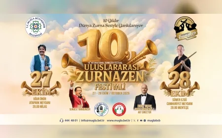 Zurna’nın Ustaları Muğla’da Buluşuyor: 10. Uluslararası Zurnazen Festivali Milas ve Menteşe’de Başlıyor