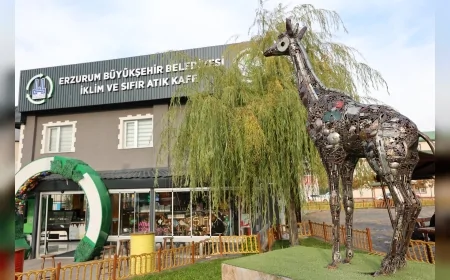 Erzurum Büyükşehir Belediyesi’nin “Sıfır Atık Kafe ve Otobüs Durağı Projesi” Türkiye Sağlıklı Kentler Birliği Yarışmasında Birinci Oldu
