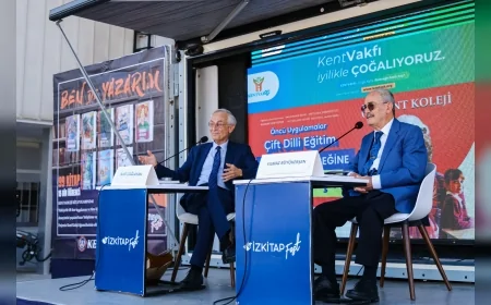 Prof. Dr. Suat Çağlayan ve Prof. Dr. Yılmaz Büyükerşen’den İZKİTAP’ta Gençlere “Okuyun, Yazın, Hayal Kurun” Mesajı