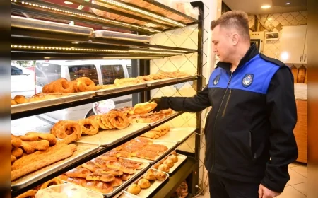 Giresun Belediyesi Zabıta Ekiplerinden Fırınlara Sıkı Denetim: Halkın Sağlığı İçin Kontroller Aralıksız Sürüyor