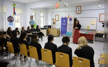 Bursa Büyükşehir Belediyesi Lise Öğrencilerine Yönelik Eğitim Programında Kadına Yönelik Şiddete Karşı Farkındalık Oluşturdu