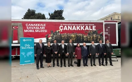 Çanakkale Savaşları Mobil Müzesi Azerbaycan’da: “Ecdadımızın Kahramanlık Mirası Gönül Meselesidir”