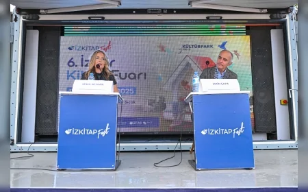 Emin Çapa ve Sema Soykan İZKİTAP – 6. İzmir Kitap Fuarı’nda “Edebiyatın Merceğinde Türkiye ve Dünya” Söyleşisinde Okurlarla Buluştu