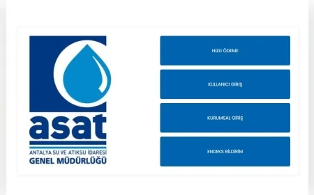 ASAT, Tüm Su İşlemlerini Dijital Ortama Taşıdı: Artık Şubeye Gitmeden Online Hizmet Dönemi Başladı