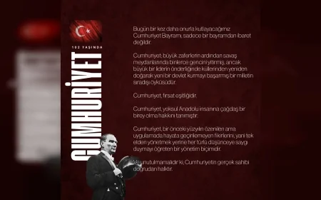 Burdur Belediye Başkanı Ali Orkun Ercengiz: “Cumhuriyet Bayramı Yalnızca Bir Bayramdan İbaret Değildir”