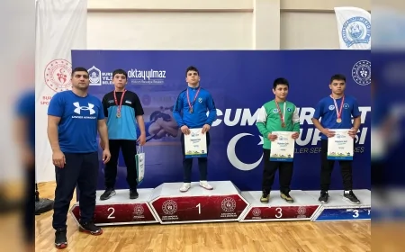 Yıldırım’da Cumhuriyet Coşkusu Sporla Taçlandı: Genç Güreşçiler 12 Madalya ile Şampiyonluk Elde Etti