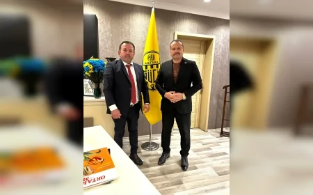 İsa Yalçın’dan MKE Ankaragücü Başkanı Nuri Muhammet Yaman’a Hayırlı Olsun Ziyareti