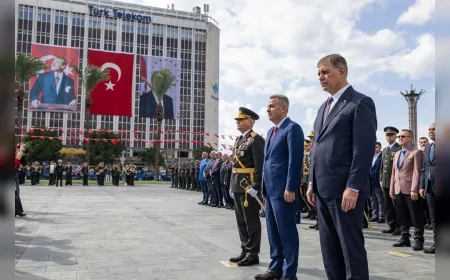 İzmir’de 29 Ekim Cumhuriyet Bayramı Coşkusu Cumhuriyet Meydanı’nda Başladı