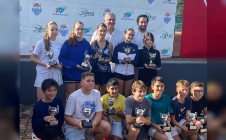 Yalova’da 14 Yaş Ulusal Tenis Turnuvası Tamamlandı: Genç Raketler Kortlarda Büyük Mücadele Verdi