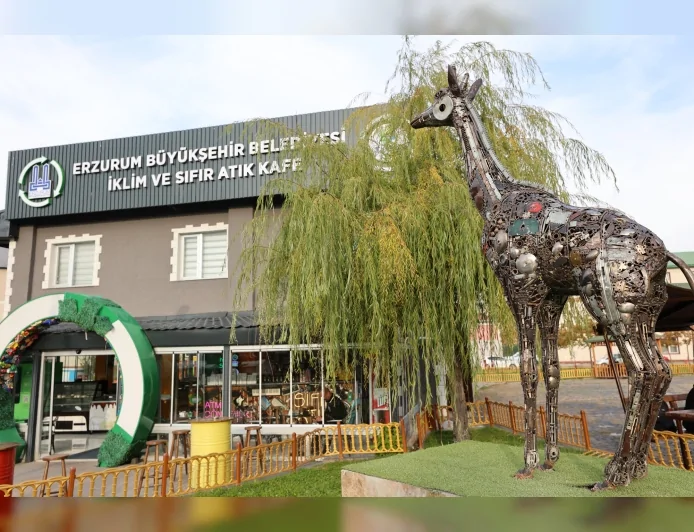 Erzurum Büyükşehir Belediyesi’nin “Sıfır Atık Kafe ve Otobüs Durağı Projesi” Türkiye Sağlıklı Kentler Birliği Yarışmasında Birinci Oldu