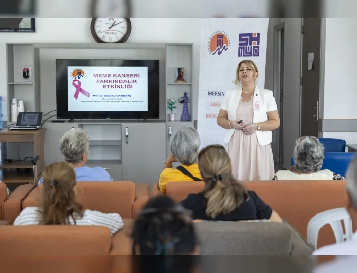 Mersin Büyükşehir Belediyesi’nden Yenişehir Emekli Evi Üyelerine Meme Kanseri Farkındalık Eğitimi