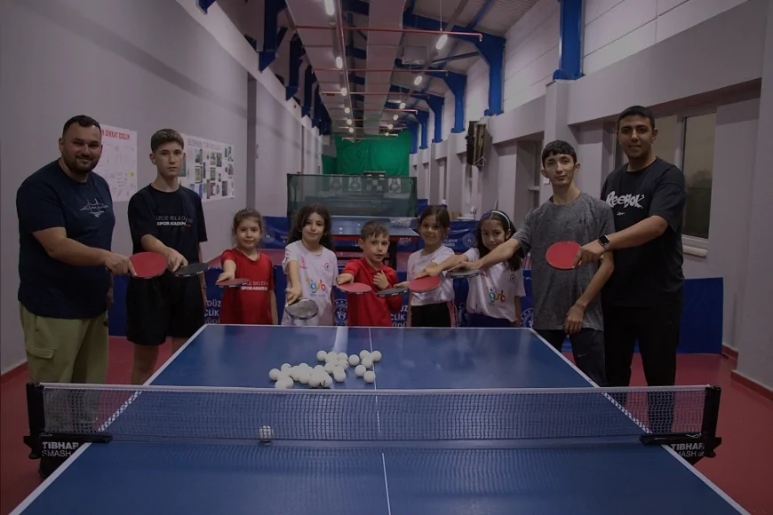 Düzce Belediyesi Spor Akademisi miniklerden milli takıma, masa tenisinde 1. lig hedefine odaklandı