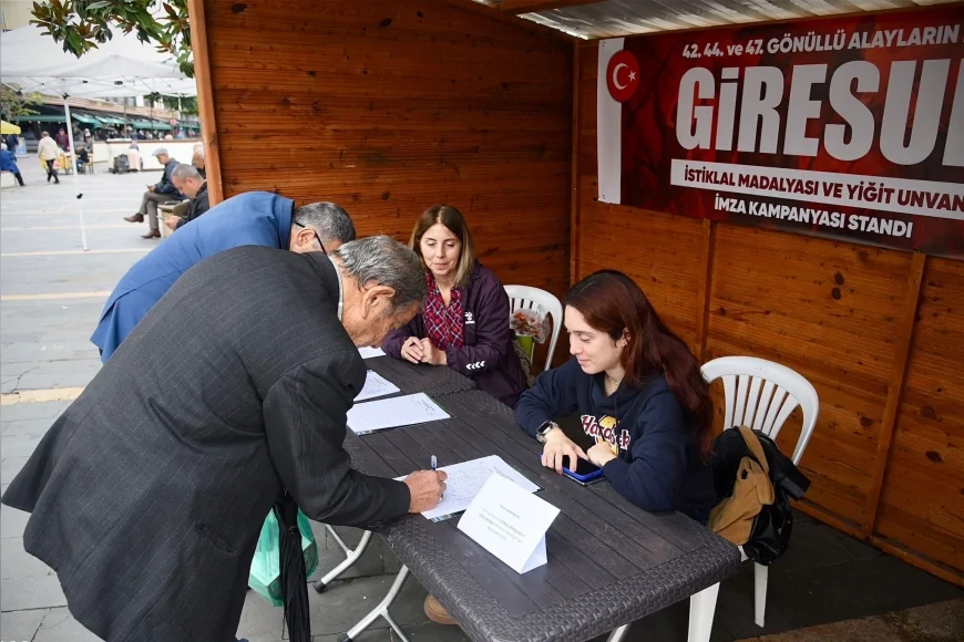 Giresun’a İstiklal Madalyası ve ‘Yiğit’ unvanı için başlatılan imza kampanyası büyüyor