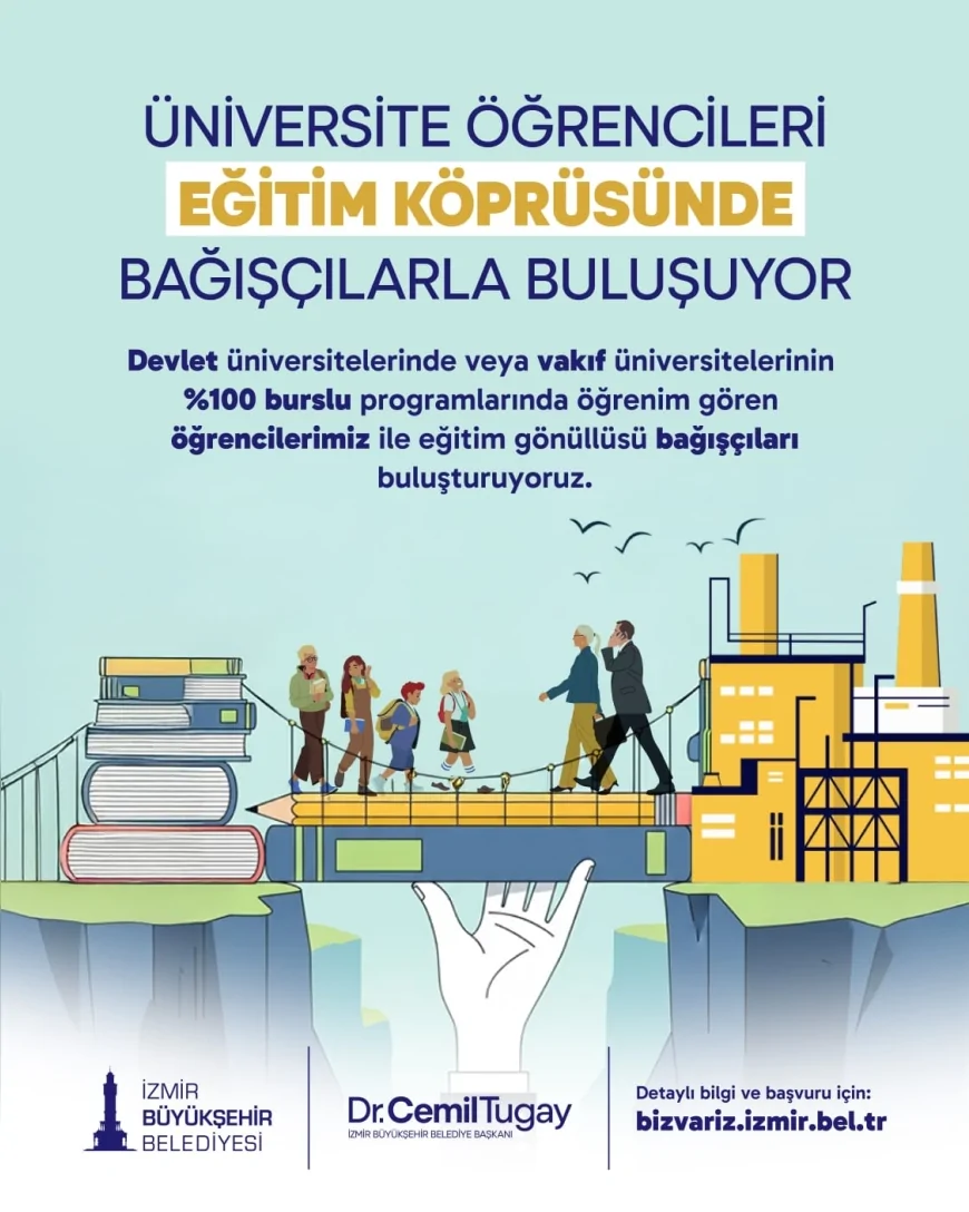 İzmir Büyükşehir Belediyesi’nden ihtiyaç sahibi öğrencilere destek için Eğitim Köprüsü başvuruları başladı