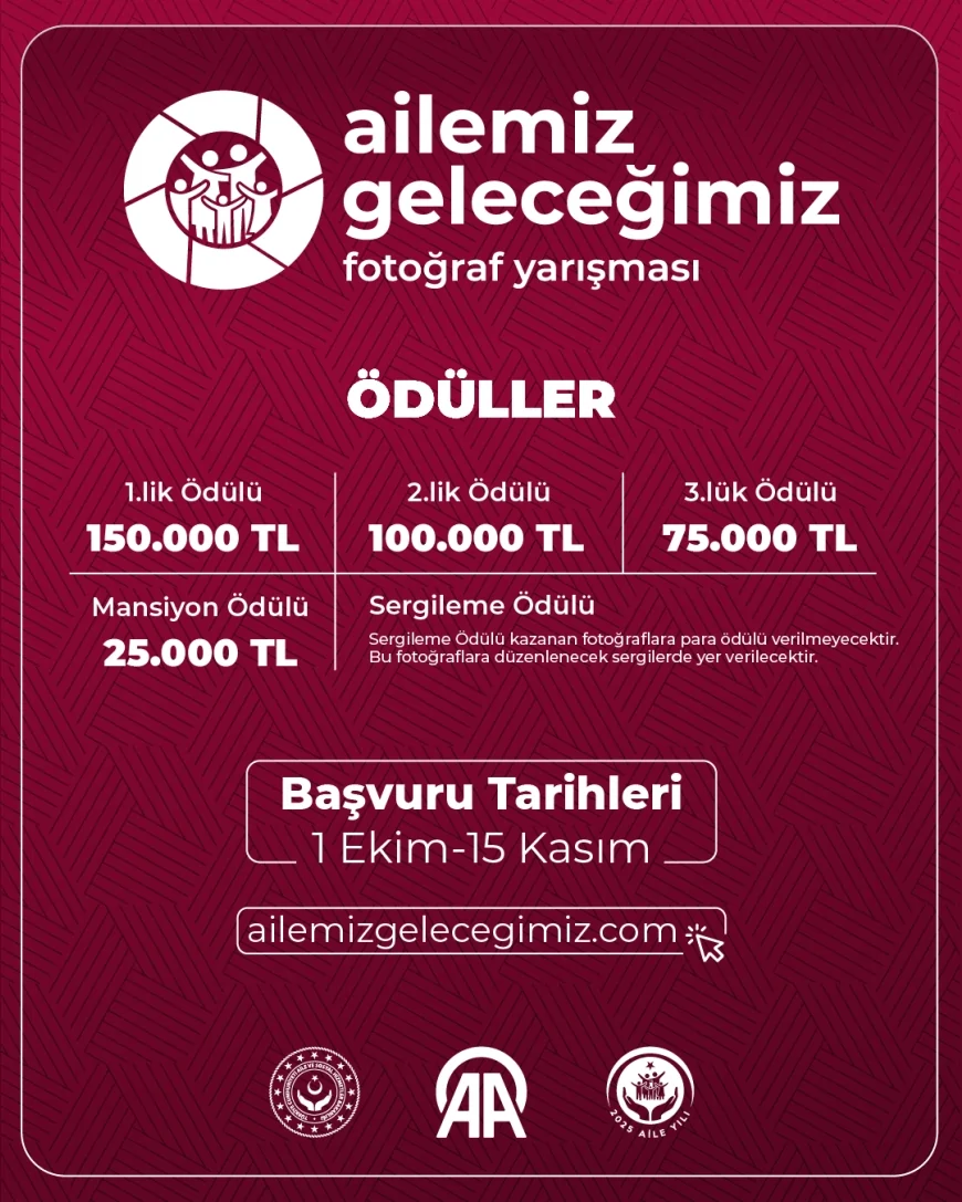 Aile ve Sosyal Hizmetler Bakanlığı "Ailemiz Geleceğimiz Fotoğraf Yarışması" başvurularını başlatıyor