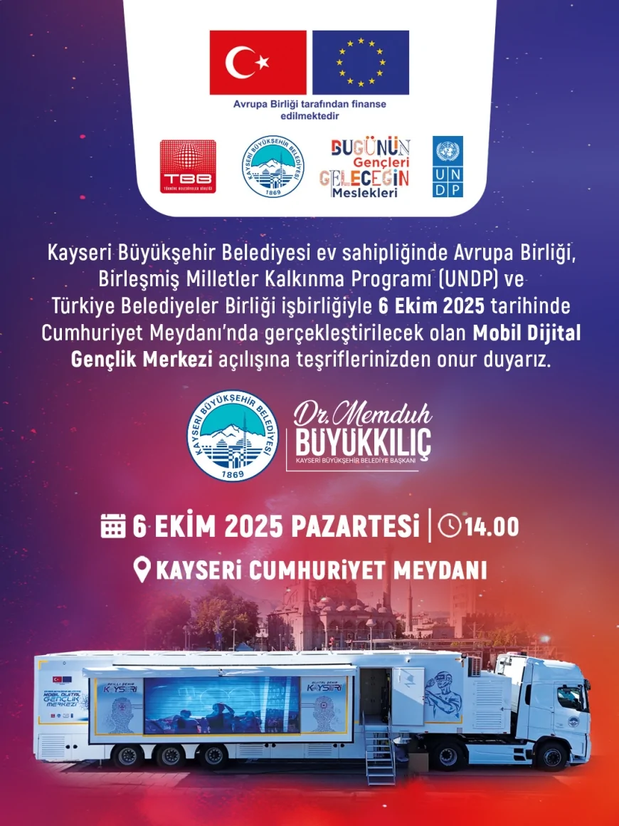 Başkan Memduh Büyükkılıç: “Dijital geleceğin merkezi Kayseri’de açılıyor”